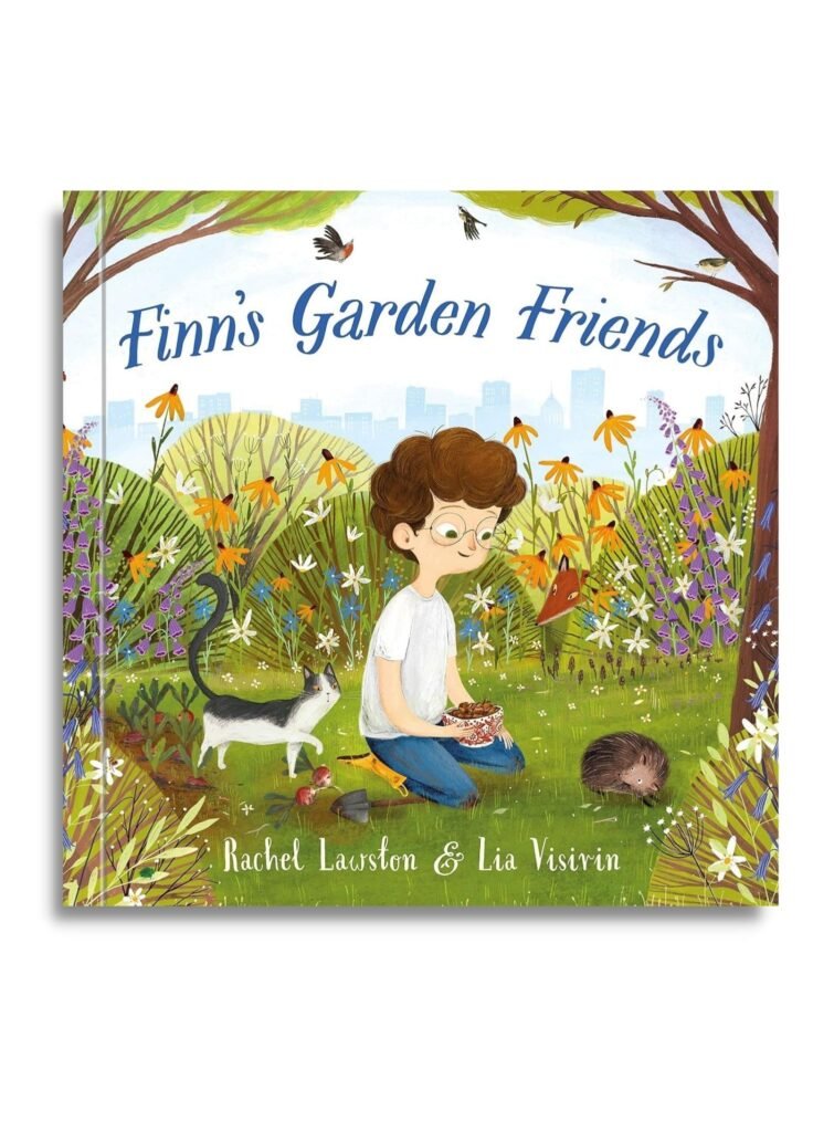 finn's garden friends by Rachel Lawson illustrated by Lia Visirin picture book