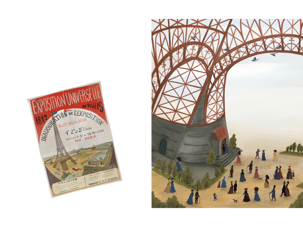 'How science saved the Eiffel Tower' stem book award 2022 by Emma Bland Smith and Lia Visirin published by Capstone