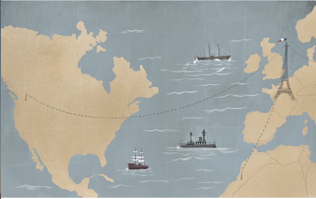 'How science saved the Eiffel Tower' stem book award 2022 by Emma Bland Smith and Lia Visirin published by Capstone