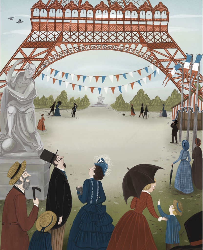 'How science saved the Eiffel Tower' stem book award 2022 by Emma Bland Smith and Lia Visirin published by Capstone