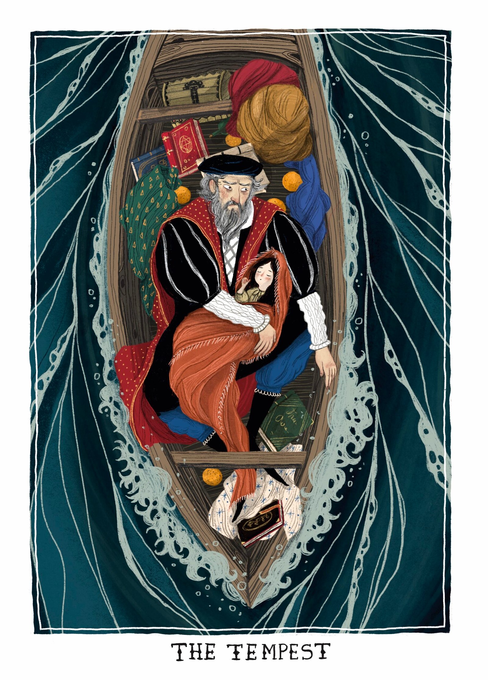 The tempest shakesepeare illustration by Lia Visirin childrens b ooks stories illustrator