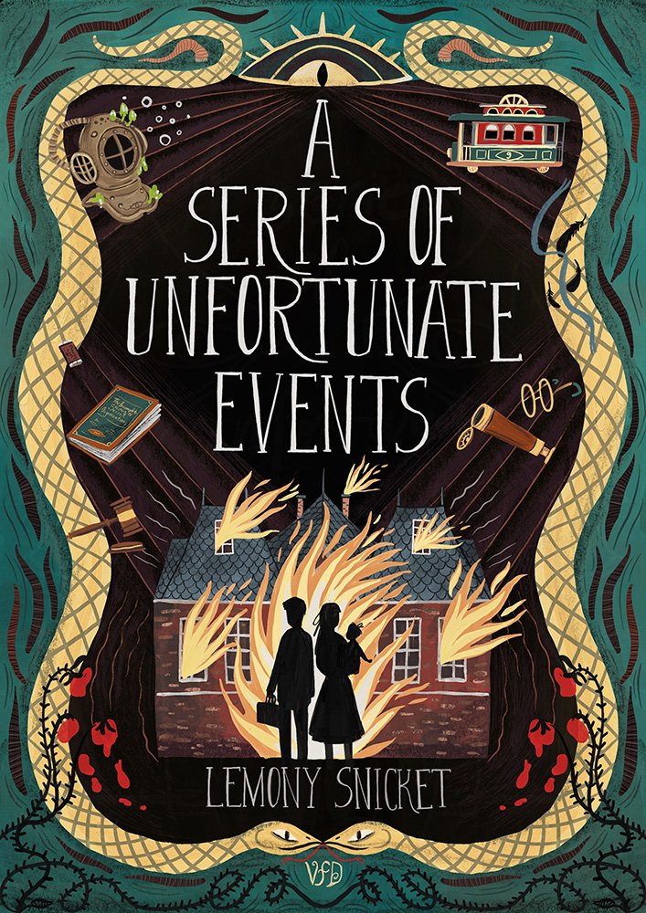 A series of unfortunate events - Lia visirin -Lemony snicket story chapter book illustration