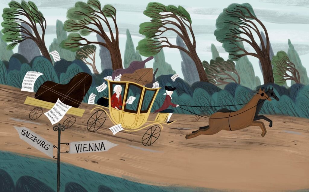 'Mozart 'by Maria Isabel Sanchez Vegara -Quarto publishing -little people big dreams -illustrated by Lia Visirin