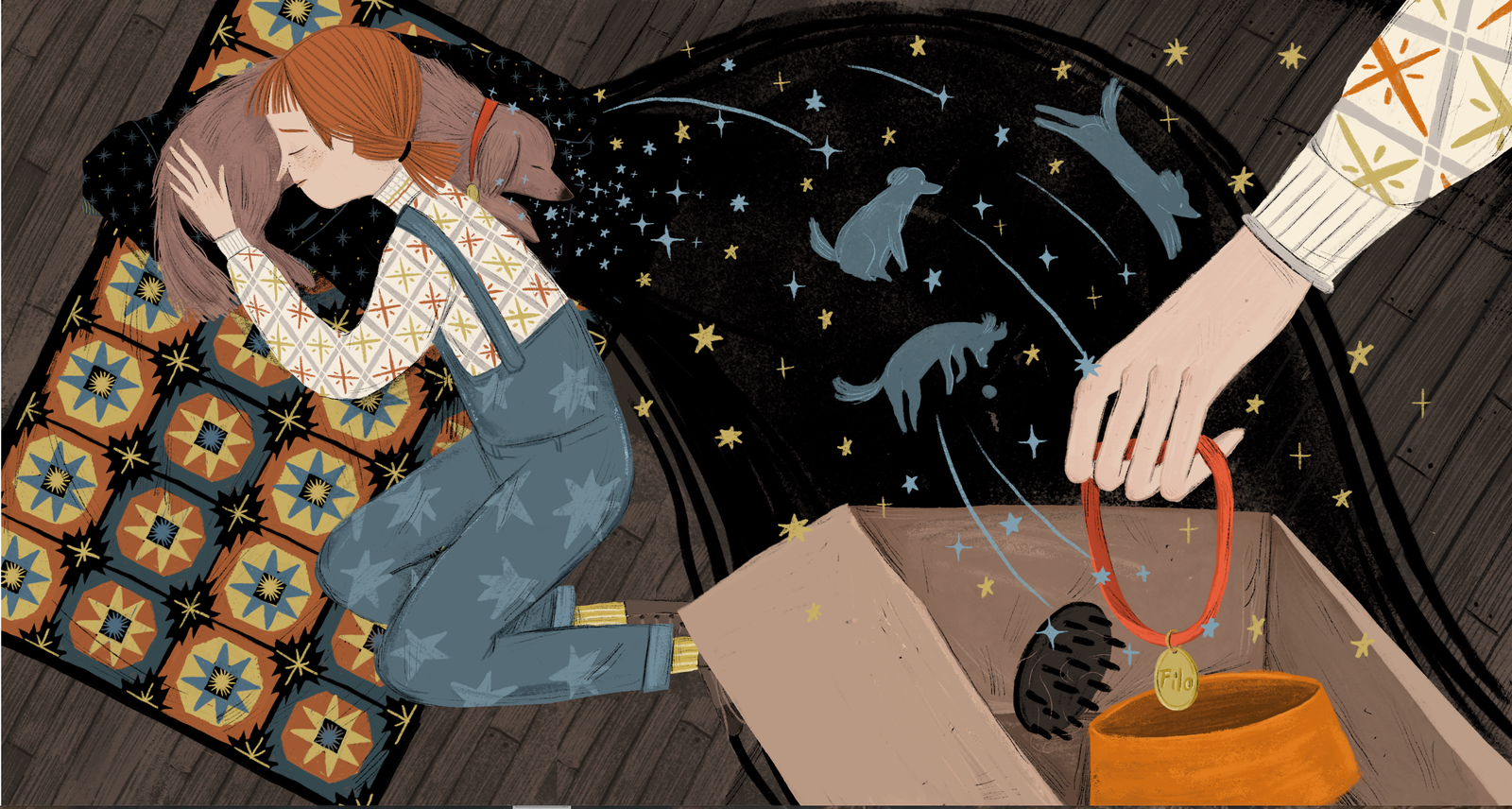 Nachtlampje by Eva Mesman picture book debut illustrated by Lia Visirin